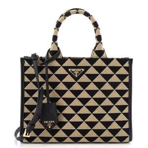 Prada Symbole Shopper Tote Jacquard #249393P20B